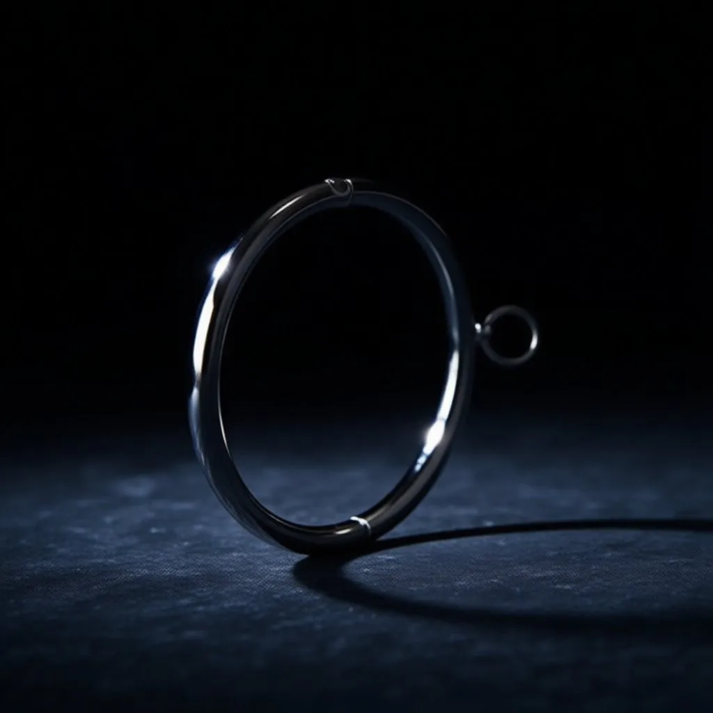 Eclipse Slim Round Collar — Polished zinc alloy