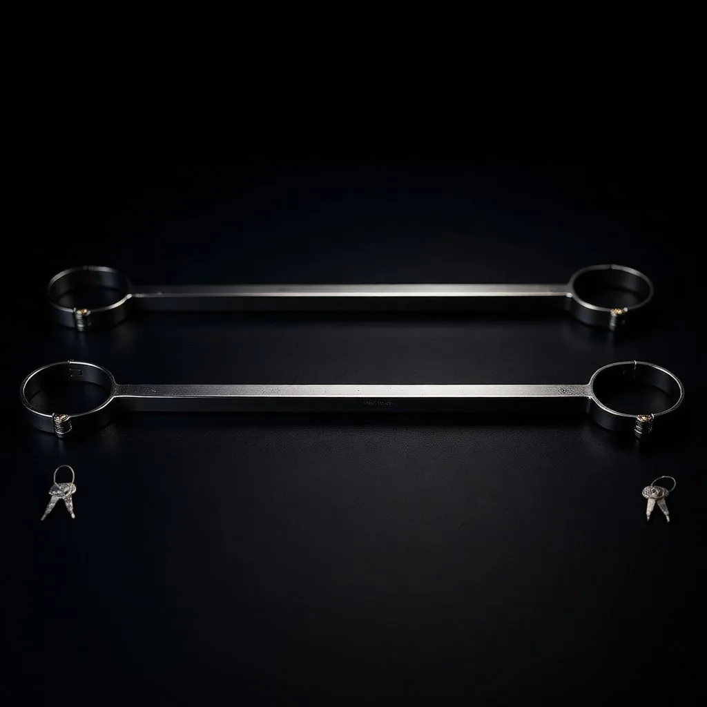 Oath Ankle Spreader Cuffs, rigid bar — 304 stainless steel, brushed